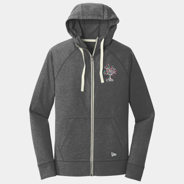 CMS - Sueded Cotton Blend Full Zip Hoodie Thumbnail