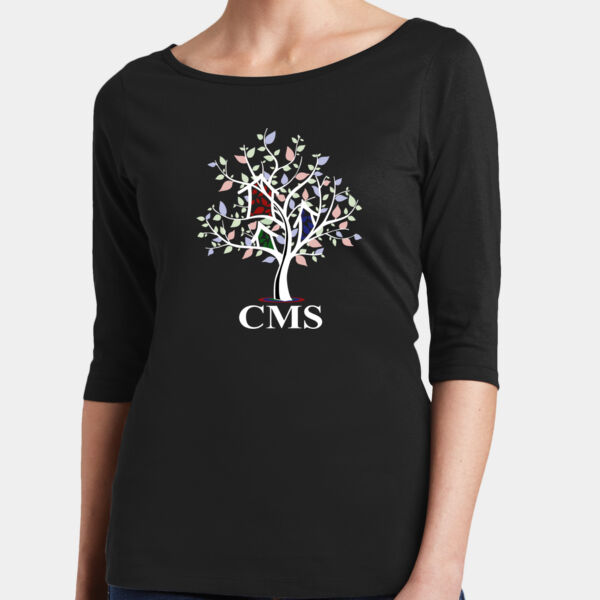 CMS - Women's Perfect Weight ® 3/4 Sleeve Tee Thumbnail