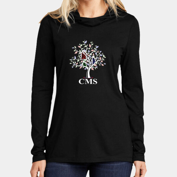 CMS - Ladies PosiCharge ® Tri Blend Wicking Long Sleeve Hoodie Thumbnail