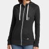 Ladies Sueded Cotton Blend Full Zip Hoodie Thumbnail